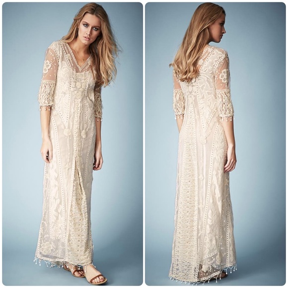 New! Kate Moss x Topshop Ivory/ Cream Embroidered Lace Maxi Dress size 12 NWT! - threedaughtersproperties.com New! Kate Moss x Topshop Ivory/ Cream Embroidered Lace Maxi Dress size 12 NWT! - threedaughtersproperties.com